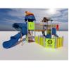 Buy cheap Garden Toys Plastic Kids Playground Slide With Galvanized Post from wholesalers