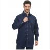 Buy cheap Navy Blue Fire Retardant Work Shirt NFPA2112 EN61482-2 FR Snap Button Shirt from wholesalers