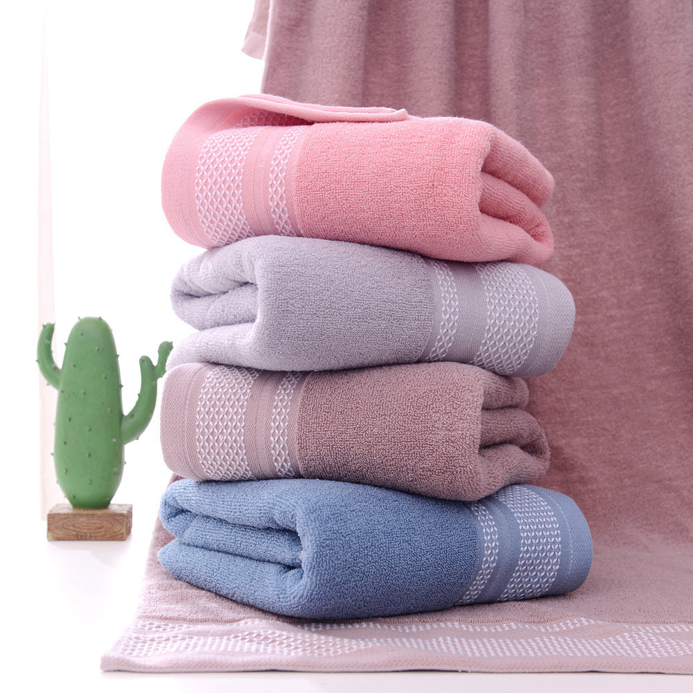 Thickened Plain Color Beauty Salon Gift Advantage of Soft Absorbent Cotton Bath Towel