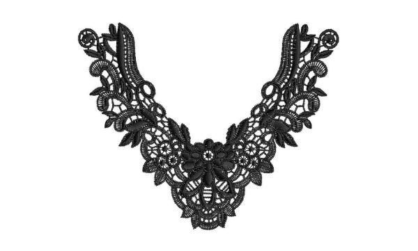 Buy cheap High quality embroidery embellishment lace collar for dress from wholesalers