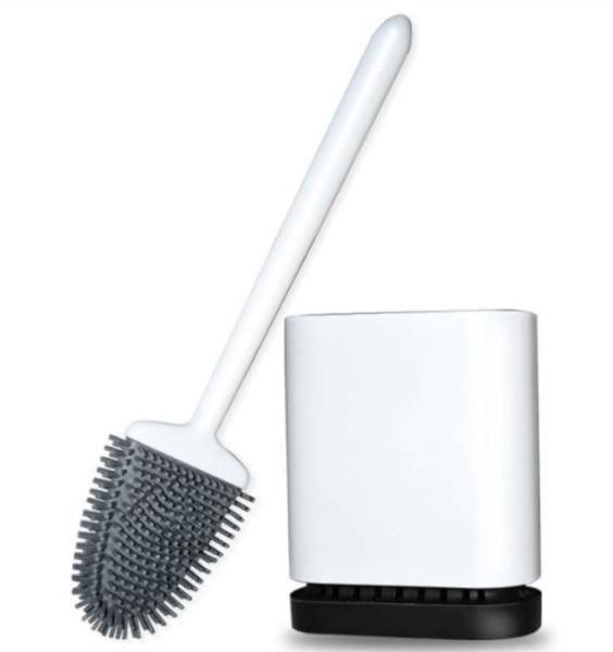 Buy cheap UKAS Certified Flexible Silicone Toilet Cleaning Brush Set Deep Cleaning Polypropylene from wholesalers