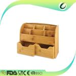 fancy 100% tableware bamboo desk organizer