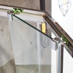 Stainless Steel Frame Curved Sliding Door Shower Room Enclosure OEM For Bathroom