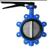 Buy cheap Ductile Cast Iron ss Stainless Steel Lug type butterfly valve Handle Manual product
