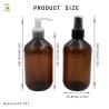 Buy cheap 300ml PET Amber Brown Plastic Bottles with Clear Pump Black Oil Spray Set Ready For Shipping In stock from wholesalers