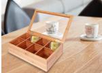Attractive Design Bamboo Storage Organizer Tea Box Strong Magnetic Closure