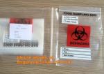 Zip lock type medical biohazard waste disposal supplies LDPE plastic medical