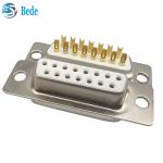 Top-notch D-Sub 15 Female Connectors Insulation Resistance 5000 Megohms Min