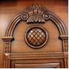 Buy cheap 50mm Thick PU Painting Double Arched Wood Entry Doors With Glass from wholesalers