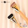 Buy cheap Customizable Synthetic Hair Makeup Brushes With Wooden Handle And Shiny Gold Ferrule from wholesalers