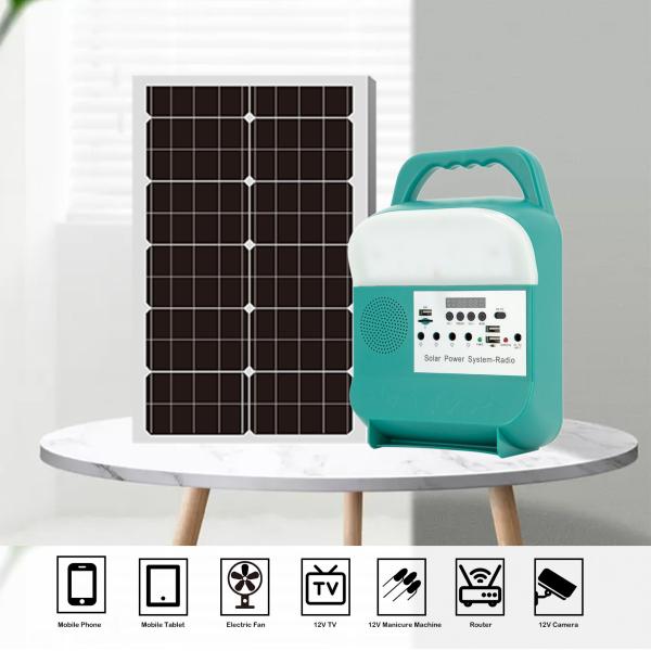 Buy cheap Power Supply 12V Portable Solar Home Generator With Radio Solar Energy Light from wholesalers