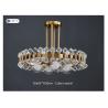 Buy cheap Chandelier lighting for dining room Home Decoration Gold Round Kitchen Fixture Colorful Stone Hanging Lamp(WH-CY-161) from wholesalers