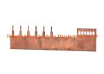 Brown Copper Electronic Spare Parts Connector Function Custom Size
