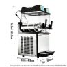 Buy cheap R404A Dual Margarita Frozen Cocktail Slush Machine Macker from wholesalers