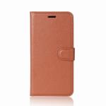 2018 Litchi Pattern Flip PU Leather Holder Stand Card Slot Cellphone Case Wallet