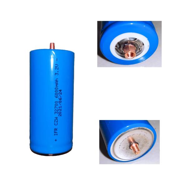 Buy cheap 32700 LiFePO4 Battery Cells 3.2volt 6000mah Pole Post Rechargeable Lithium Ion Screw Terminals from wholesalers