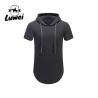 Buy cheap Over Size Knitted Hip Hop Mens Gym Short Sleeve Streetwear Clothing Blank Long Pullover Men Hoodies & Sweatshirt from wholesalers