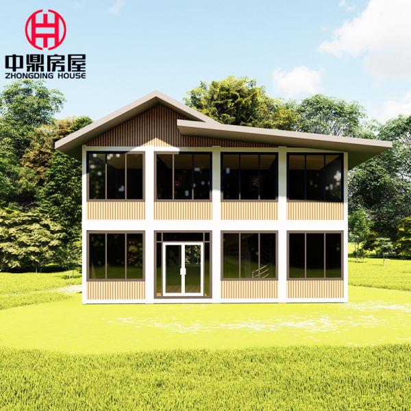 Steel 2 Story Luxury Villa Modular Container House with Kitchen Bathroom 3