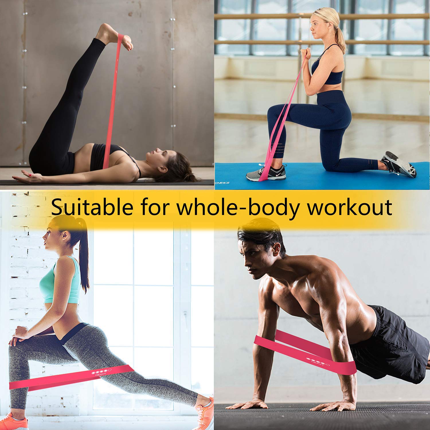 60cm ROSH Physical Therapy Resistance Bands Knee Rehab