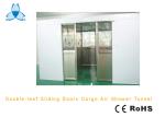 White Stainless Steel Air Shower With Electric Interlocked Locks , 22-25m/s Wind