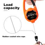 Deyi Badge Reel Retractable Keychain Clip Id Holder Upgraded Stainless Steel