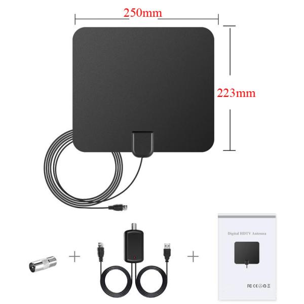 Indoor HDTV Antenna Amplified TV Antenna 50 Mile Range 4M Length Cheap HD TV