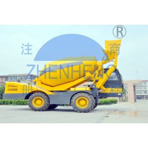 270 ° Discharge Angle Mobile Concrete Mixer Truck , Automatic Self Loading