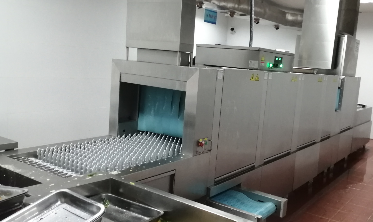 Automatic Stainless Steel Commercial Dishwasher Machine High Temperature Control