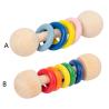 Buy cheap Gym Rodent 10.7cm Wooden Rattle Ring Montessori Wooden Teethers Safe from wholesalers