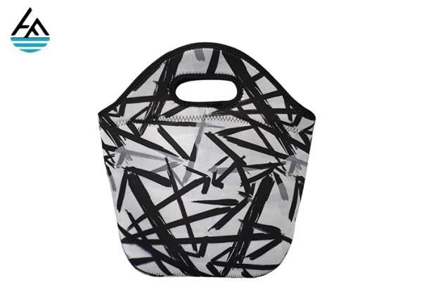 Colorful Waterproof Personalized Neoprene Lunch Tote Eco - Friendly Bag For