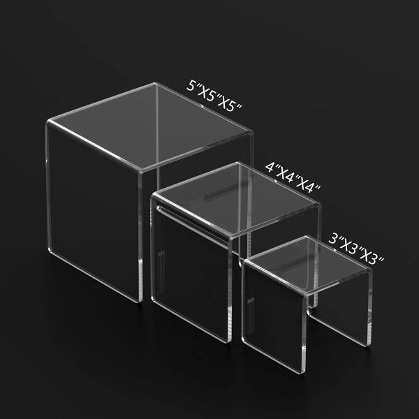 Buy cheap Transparent Acrylic Display Rack Risers Stand Showcase For Dessert Jewelry Dispaly from wholesalers