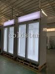 Two Doors Glass Door Vertical Upright Chiller Display Deep Freezer Price For