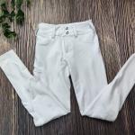 XS 280gsm Elastic Silicone Horse Legging Women Button Riding Breeches