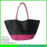 Buy cheap LUDA handmade custom made stripe paper straw tote bag from wholesalers