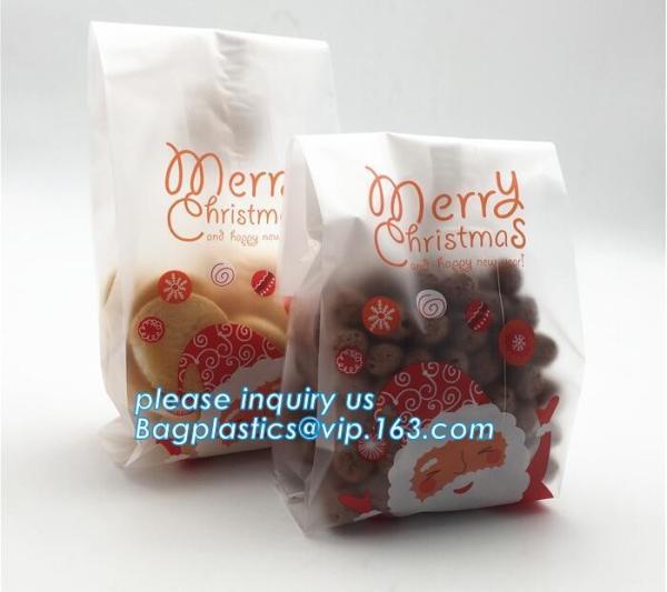 Buy cheap Christmas Candy Cookie Bags Cute SanHalloween Decoration Plastic Cookie Packaging Bag Self Adhesive Biscuit Bag 10*10cm, from wholesalers