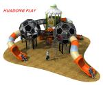 Sports Series Outdoor Playground Slides , Backyard Plastic Outdoor Slide Set