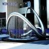 Buy cheap Large geometric circular fountain stainless steel sculpture in the square from wholesalers