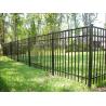 Buy cheap 1.8mH 3 Rails Galvanized Wrought Iron Fence Panels , Decorative Metal Fencing from wholesalers
