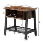 Nightstands, Nightstand for Sale, Bedside Table with Open Compartment, ULET91X