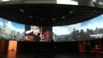 High Level Home Theater Curved Projection Screen 100 inch Black Aluminum Frame