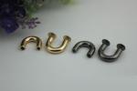 Handbag accessory gunmetal color 10 mm zinc alloy metal arch bridge for purse