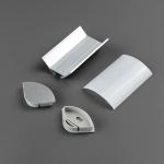 Silver Aluminum Lamp Groove Set Strong Corrosion Resistant Easy To Install
