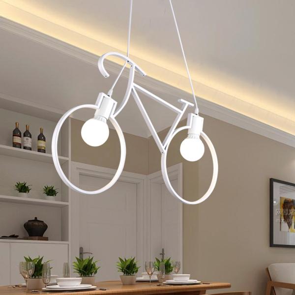 Buy cheap Industrial Pendant Lights Vintage Iron Bicycle Hanglamp For Bar Decor E27 Loft round pendant light(WH-VP-65) from wholesalers
