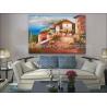 Buy cheap Mediterranean Sea Oil Painting Impression Coastline Landscape Painting for Decor from wholesalers