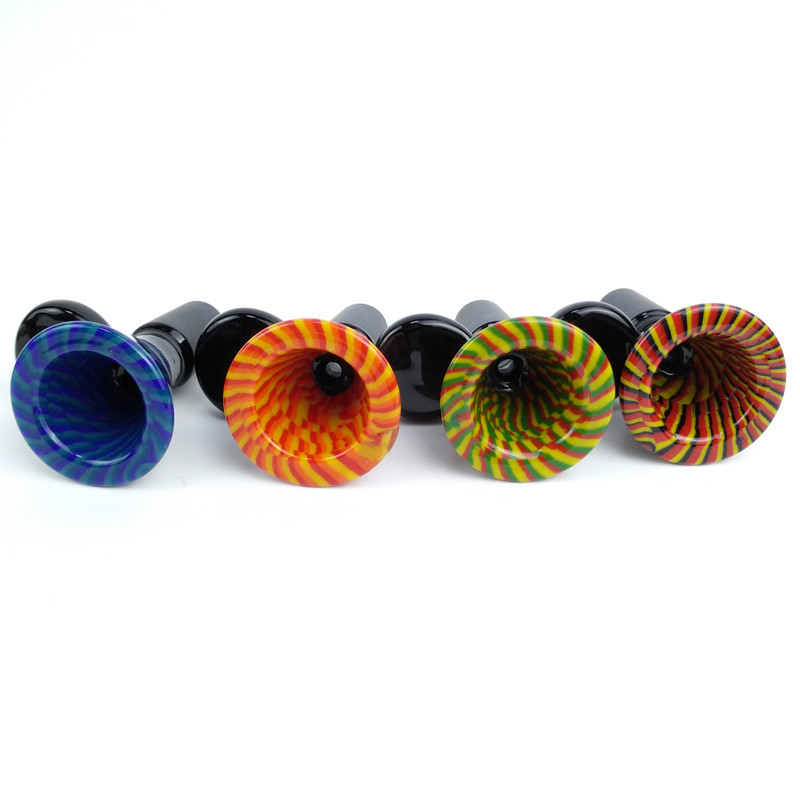 4mm Glass Bongs Accessories Martini Shape Snapper Bowl With Honeycomb Pattern