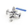 Buy cheap SS304 S/s 316 Tri Clamp One Way Ball Valve Sanitary Food Grade Three Piece 3A CE from wholesalers