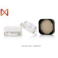 Buy cheap Fancy Luxury Glass Cosmetic Jars 1 Oz 3ml 5ml 7ml 9ml Small Square Jar product