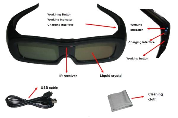 Buy cheap Black Frame Universal Active Shutter 3D Glasses For South Korea TV from wholesalers