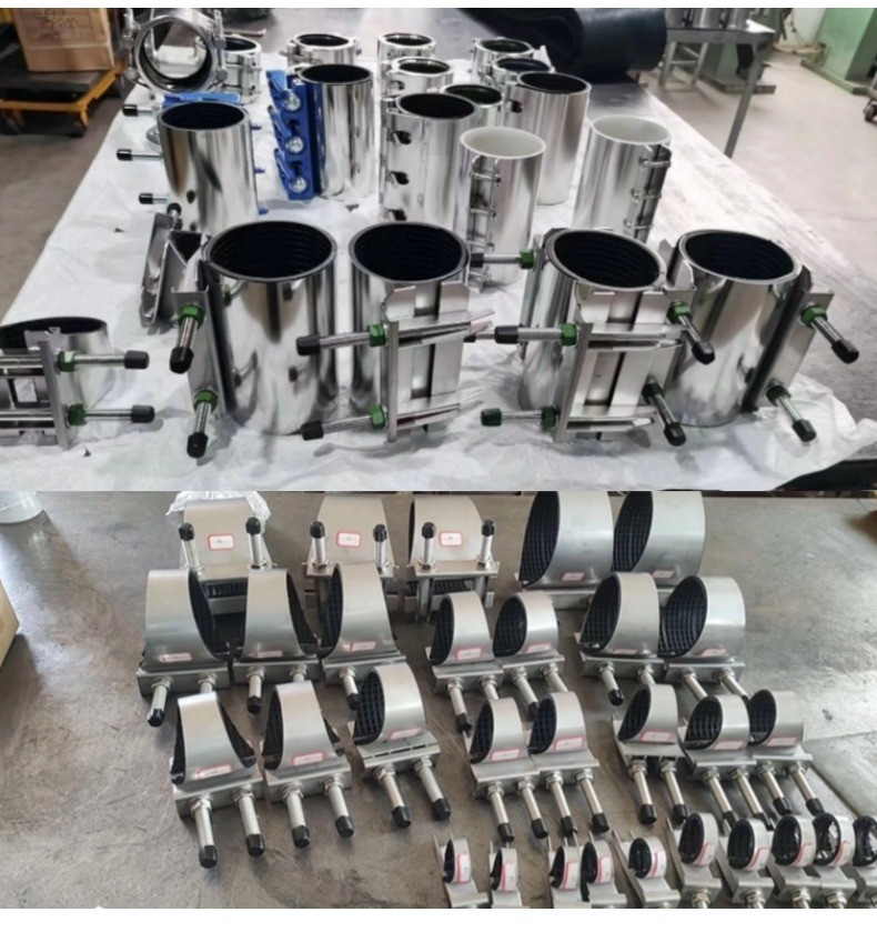 304 Stainless Steel Gear Ring EPDM Sealed Pipe Connector Quick-Install Gear Ring Pipe Connectors Do Not Require Welding High-Pressure Gear Ring Type