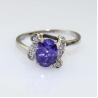 Buy cheap Fashion Jewelry Amethyst Sterling Silver Ring with Cz Diamonds(FR017) from wholesalers